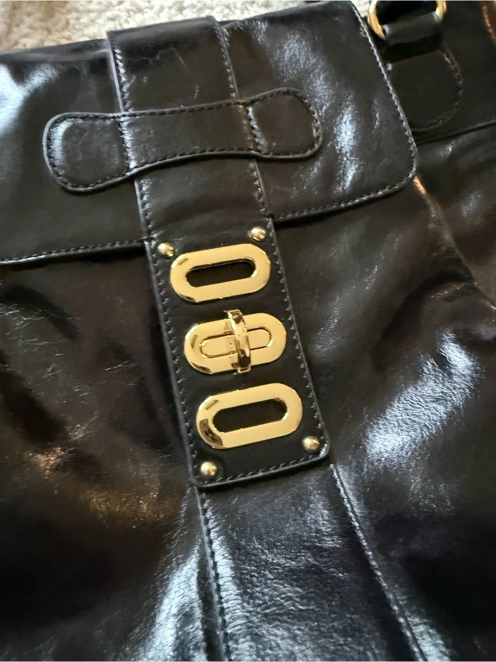Badgley Mischka black Amber large handbag